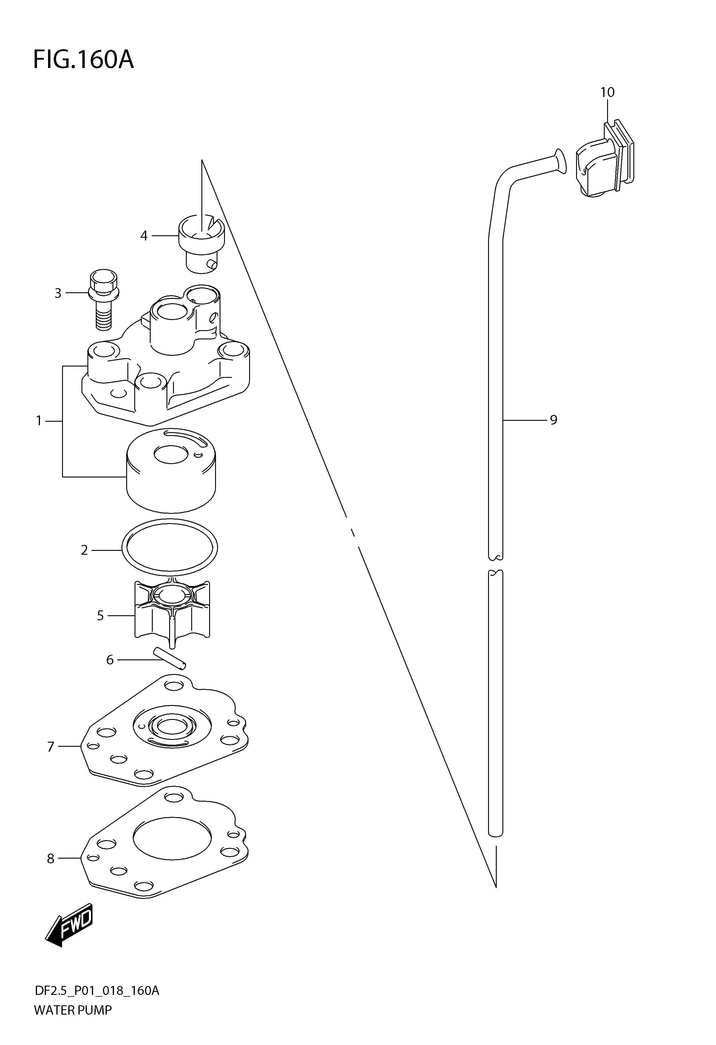 FIG. 160A WATER PUMP