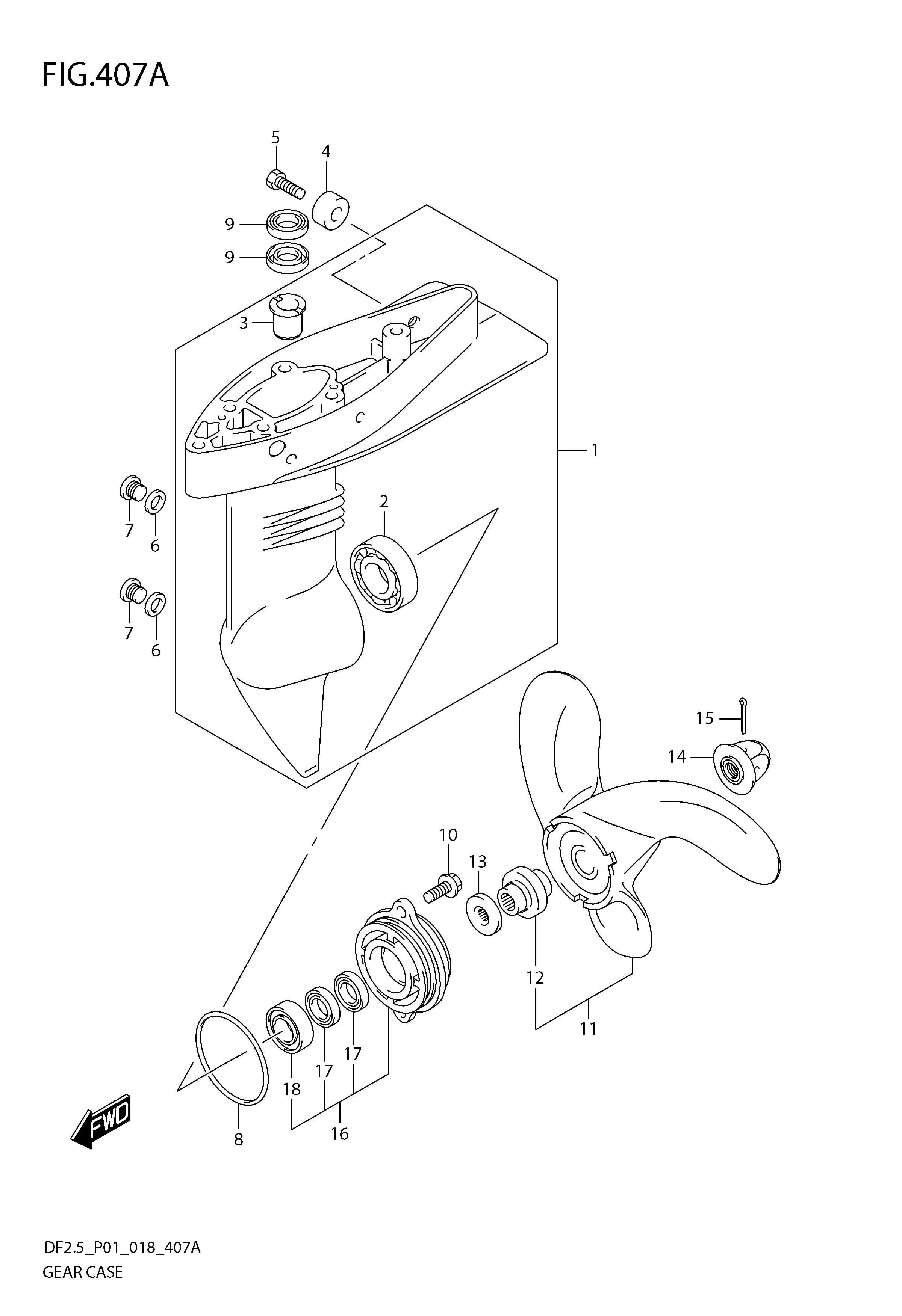 FIG. 407A GEAR CASE