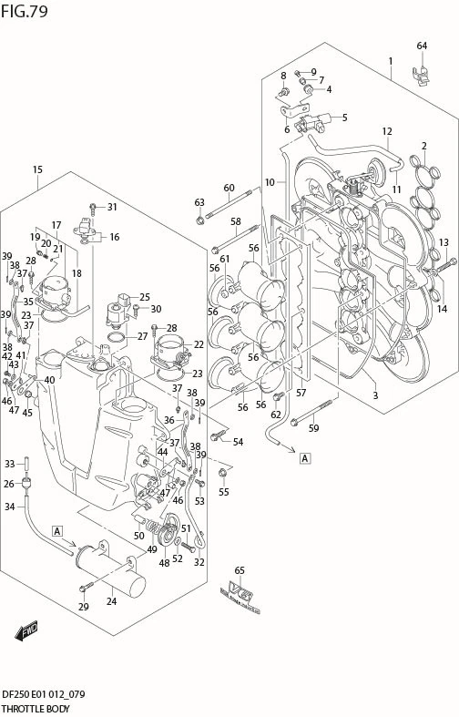 FIG 79  THROTTLE BODY (DF250Z E1)