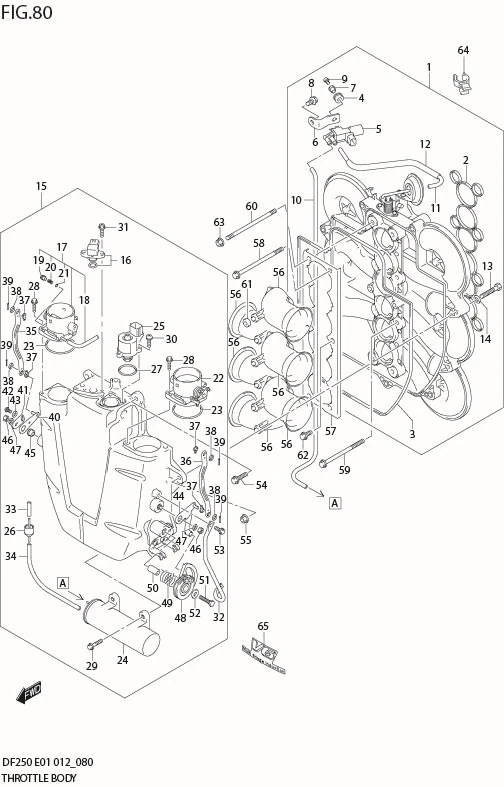 FIG 80  THROTTLE BODY (DF250Z E40)
