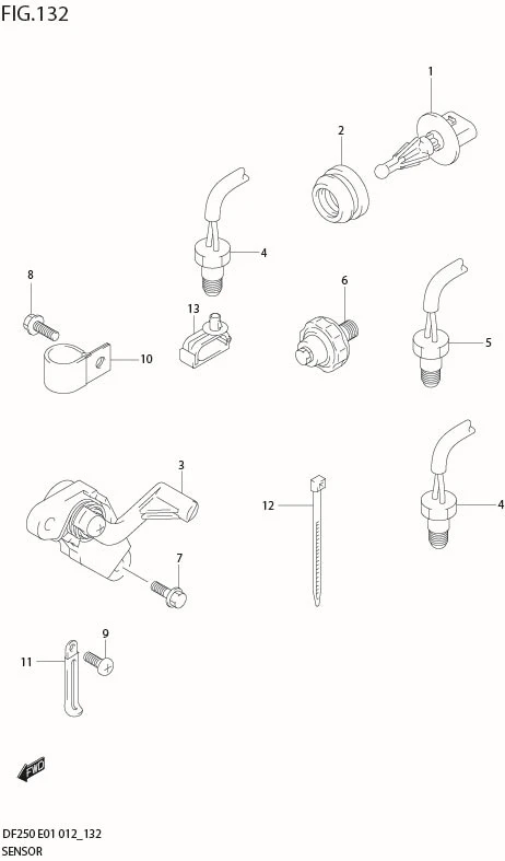 FIG 132 SENSOR (DF250T E40)
