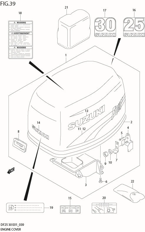 FIG 39  ENGINE COVER (MODEL:00%02)