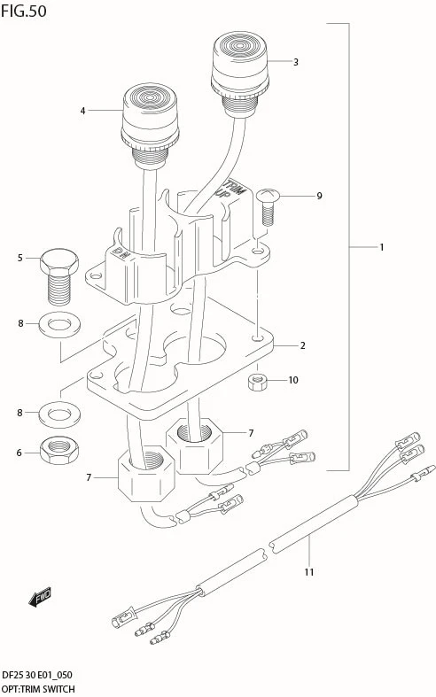 FIG 50  OPT:TRIM SWITCH (MODEL:00%04)