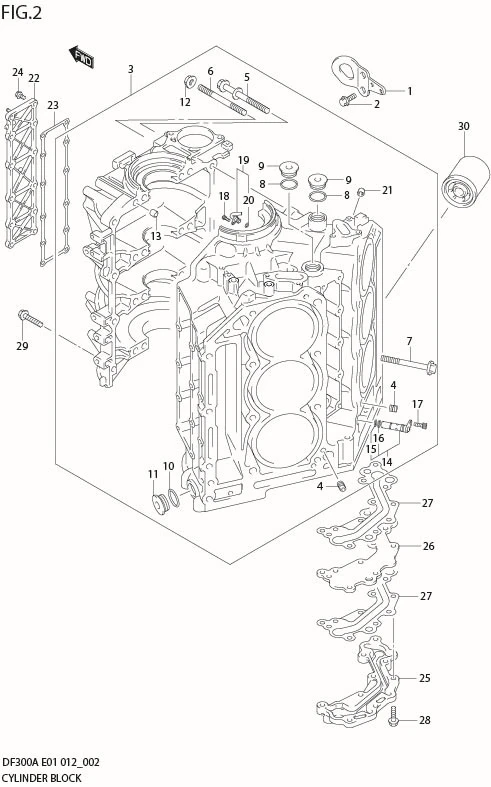 FIG 2   CYLINDER BLOCK