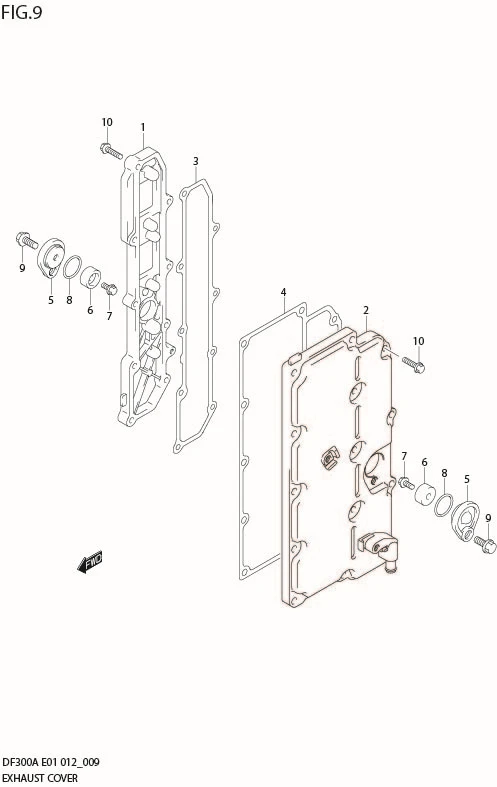 FIG 9   EXHAUST COVER