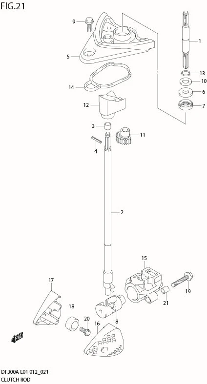 FIG 21  CLUTCH ROD