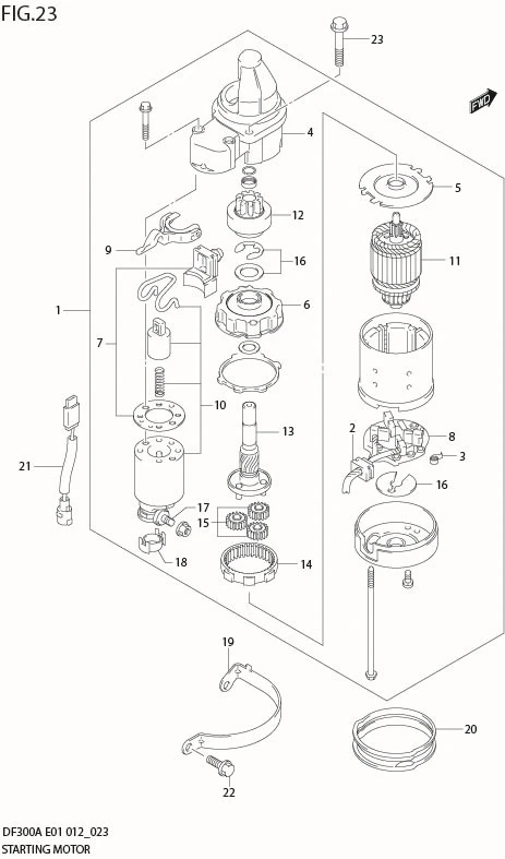 FIG 23  STARTING MOTOR