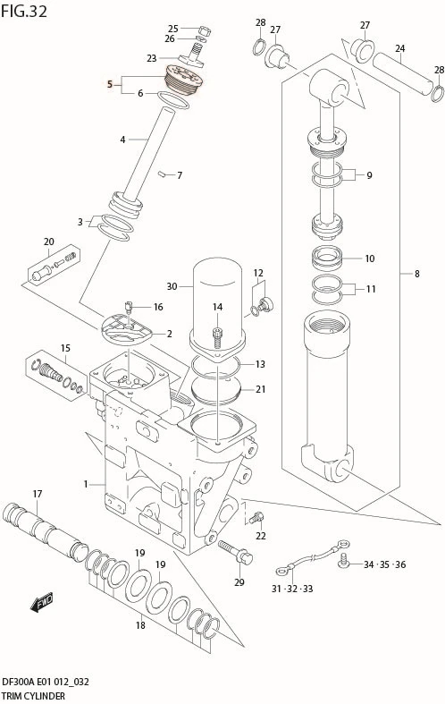 FIG 32  TRIM CYLINDER