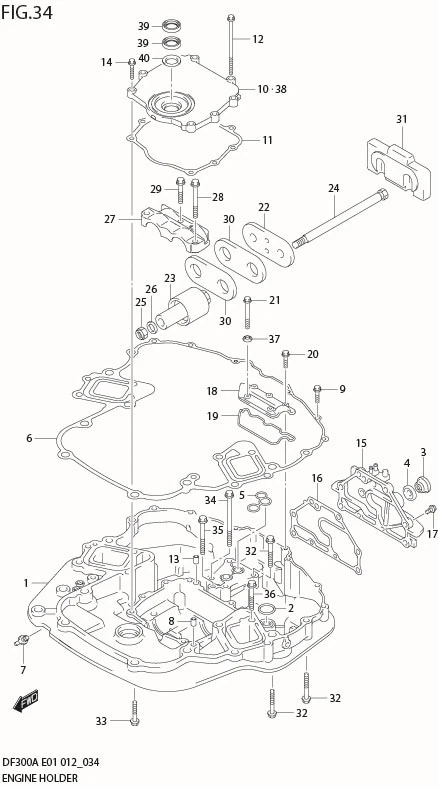 FIG 34  ENGINE HOLDER