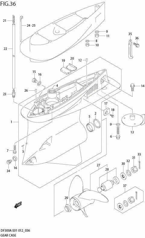 FIG 36  GEAR CASE