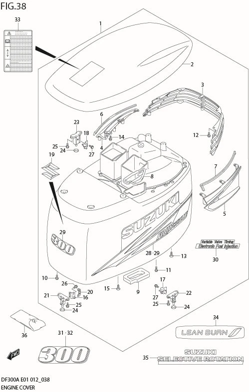 FIG 38  ENGINE COVER