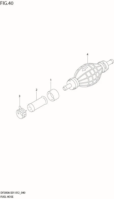 FIG 40  FUEL HOSE (DF300A E40)