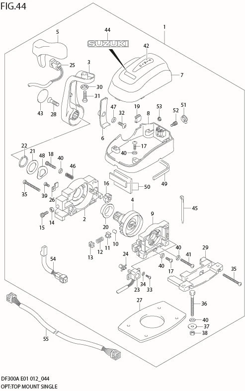 FIG 44  OPT:TOP MOUNT SINGLE