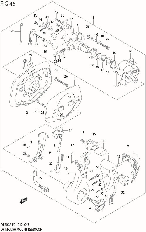 FIG 46  OPT: FLUSH MOUNT REMOCON
