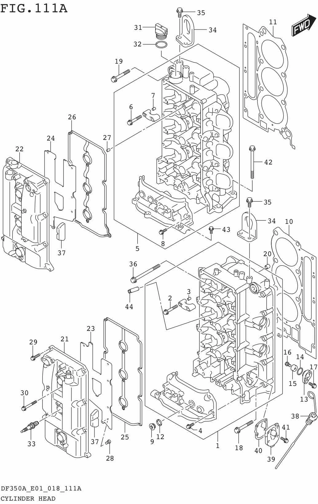 FIG.111A CYLINDER HEAD