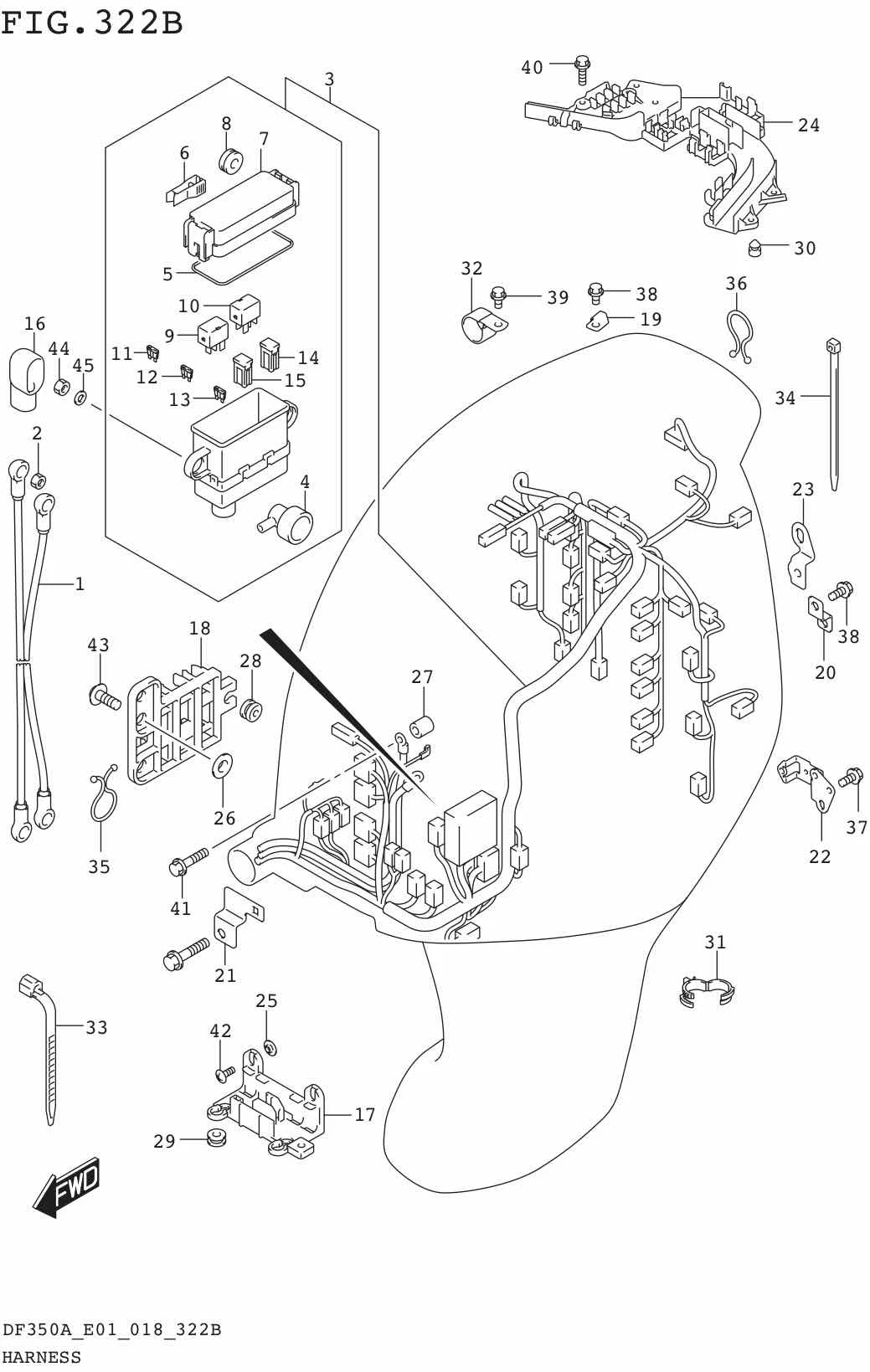 FIG.322B HARNESS (DF325A)