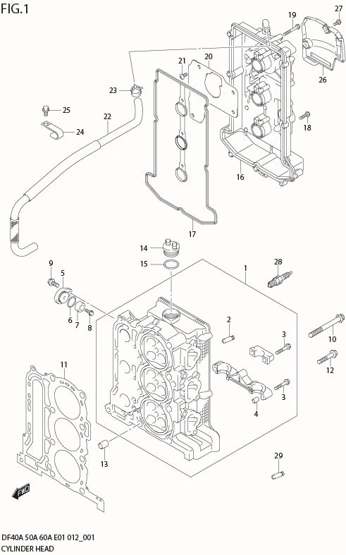 FIG 1   CYLINDER HEAD