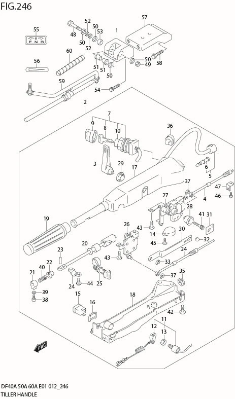 FIG 246 TILLER HANDLE (DF60ATH E40)