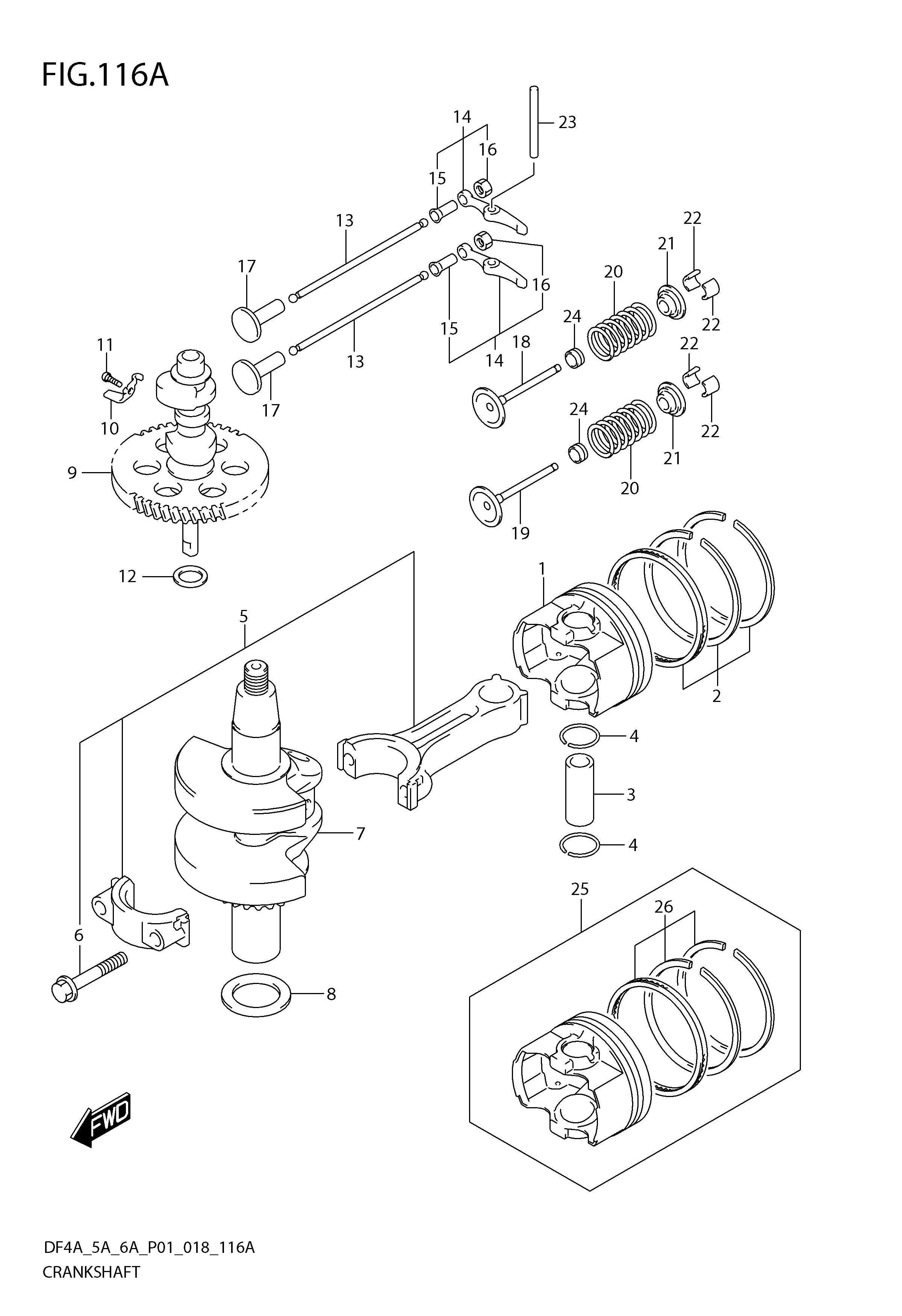 FIG 116A CRANKSHAFT