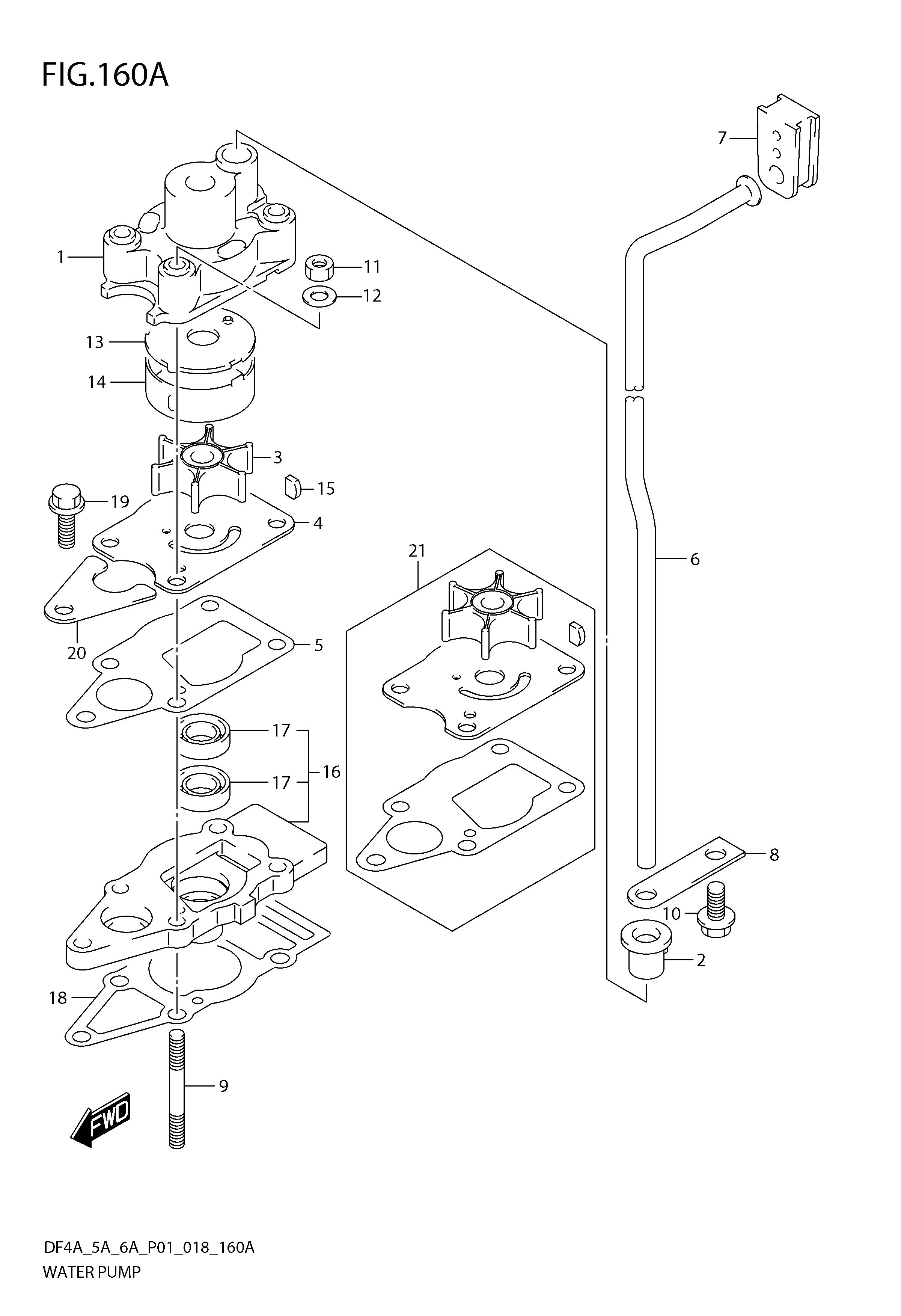 FIG 160A WATER PUMP