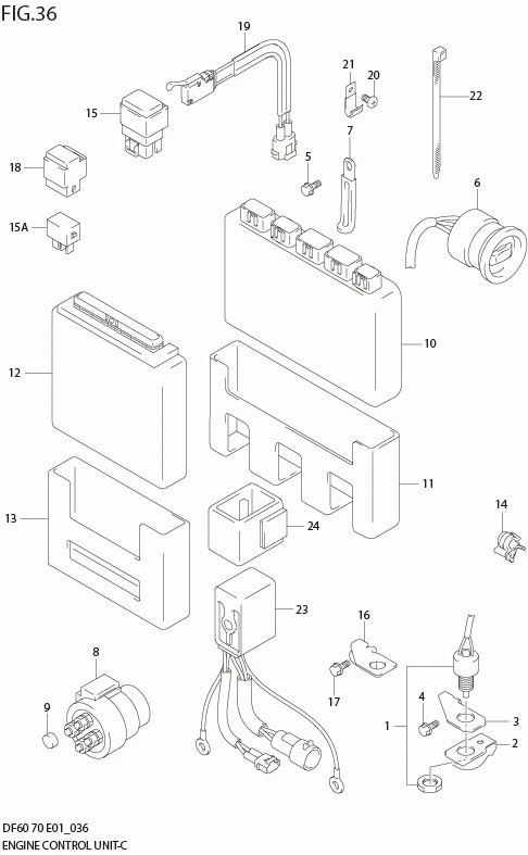 FIG 36  ENGINE CONTROL UNIT