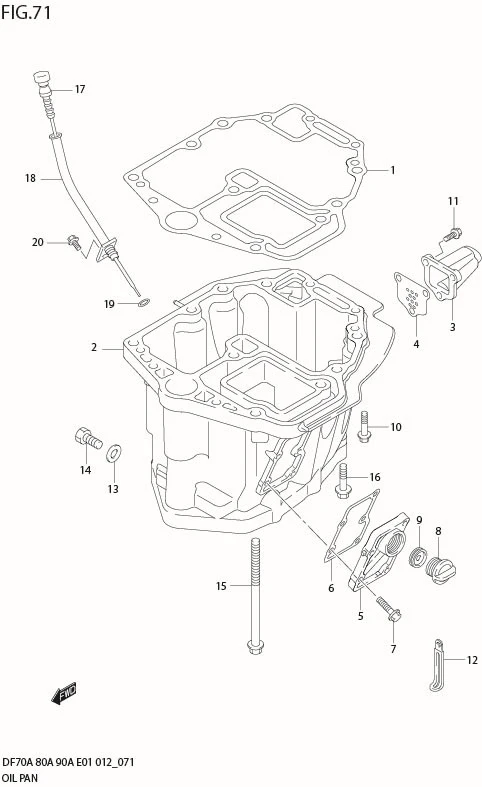 FIG 71  OIL PAN