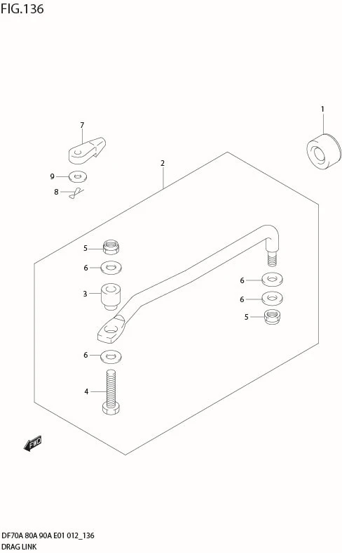 FIG 136 DRAG LINK (DF80A E40)