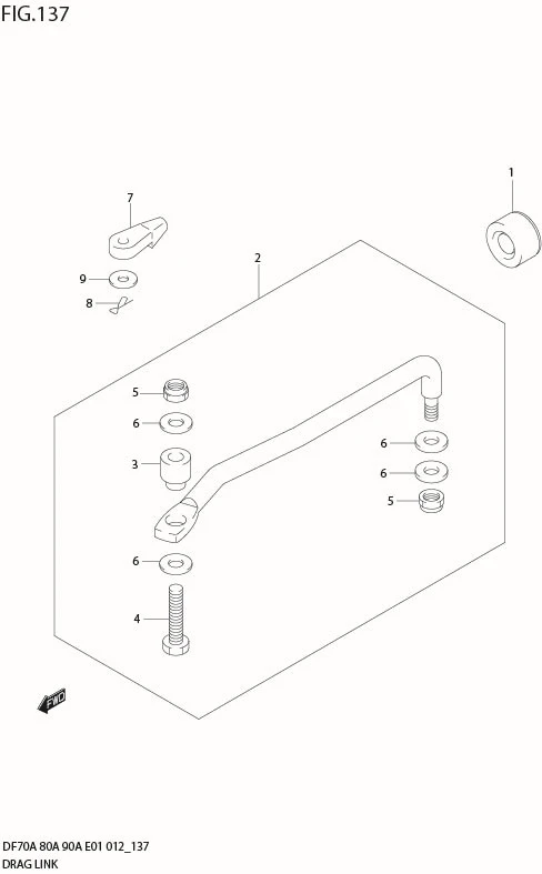 FIG 137 DRAG LINK (DF90A E01)