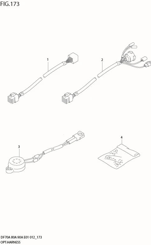 FIG 173 OPT:HARNESS (DF80A E01)