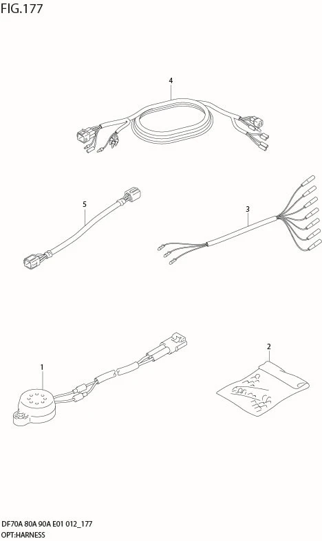 FIG 177 OPT:HARNESS (DF90ATH E01)