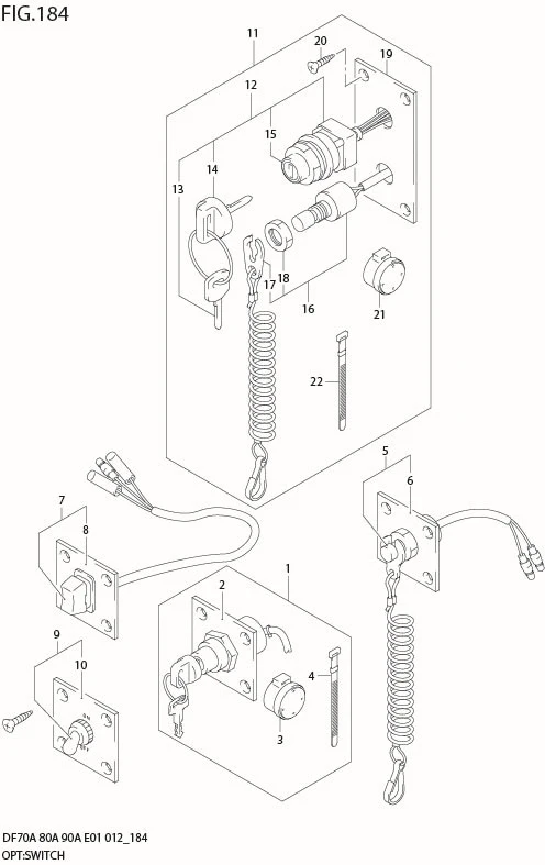 FIG 184 OPT:SWITCH (DF90A E40)