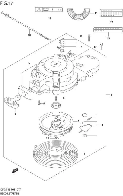 FIG 17  RECOIL STARTER
