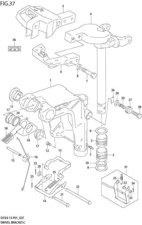 FIG 37  SWIVEL BRACKET