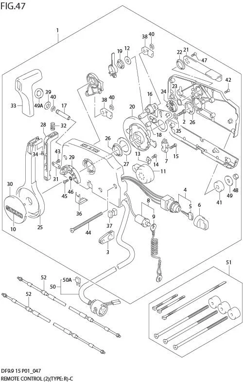 FIG 47  REMOTE CONTROL (TYPE:R)(MODEL:05%)