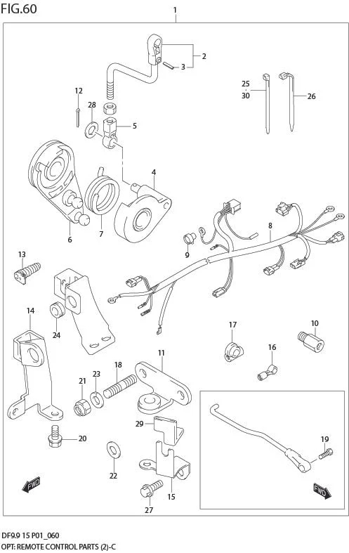 FIG 60  OPT:REMOTE CONTROL PARTS (MODEL:05%)