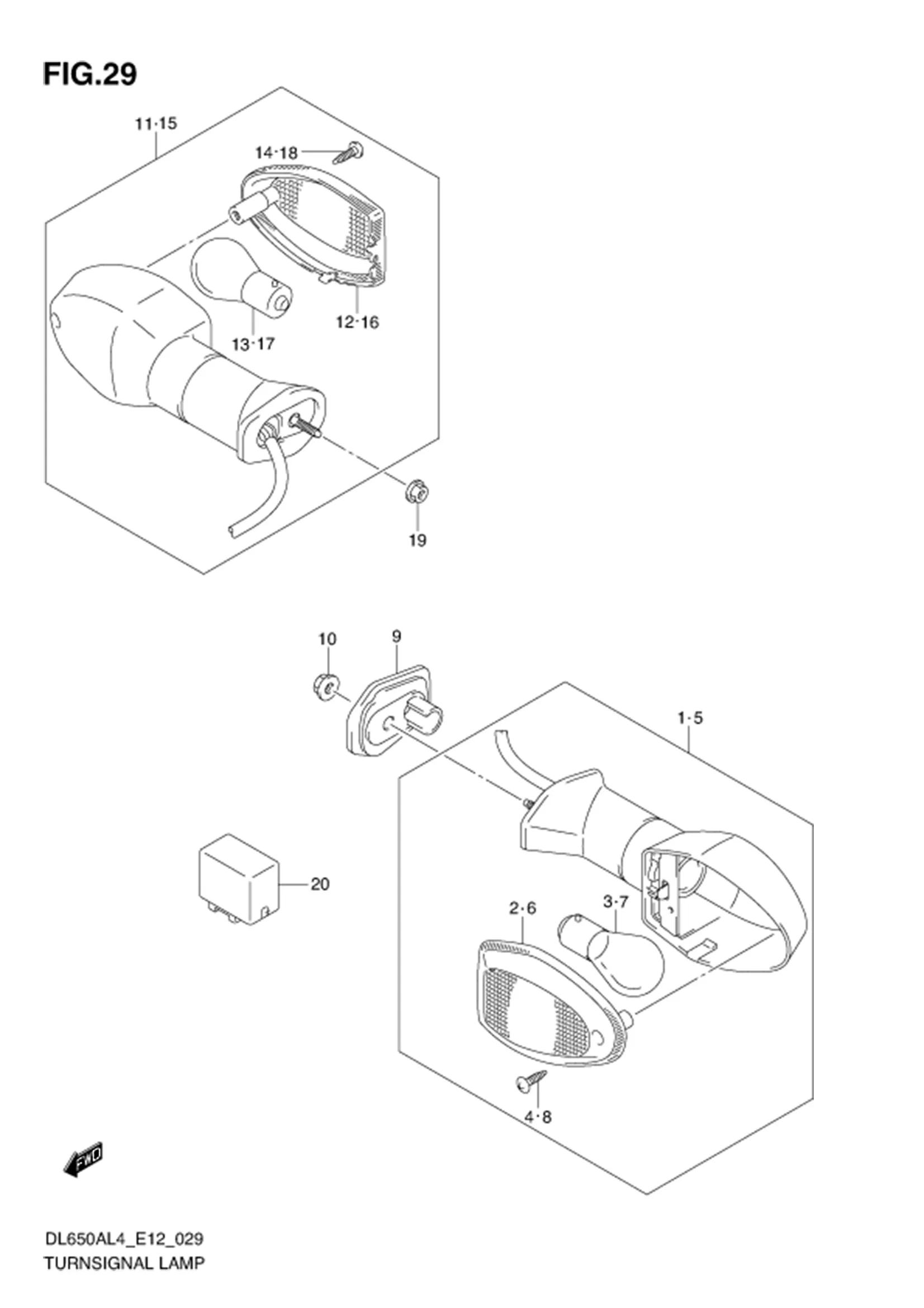 FIG.29 TURNSIGNAL LAMP 