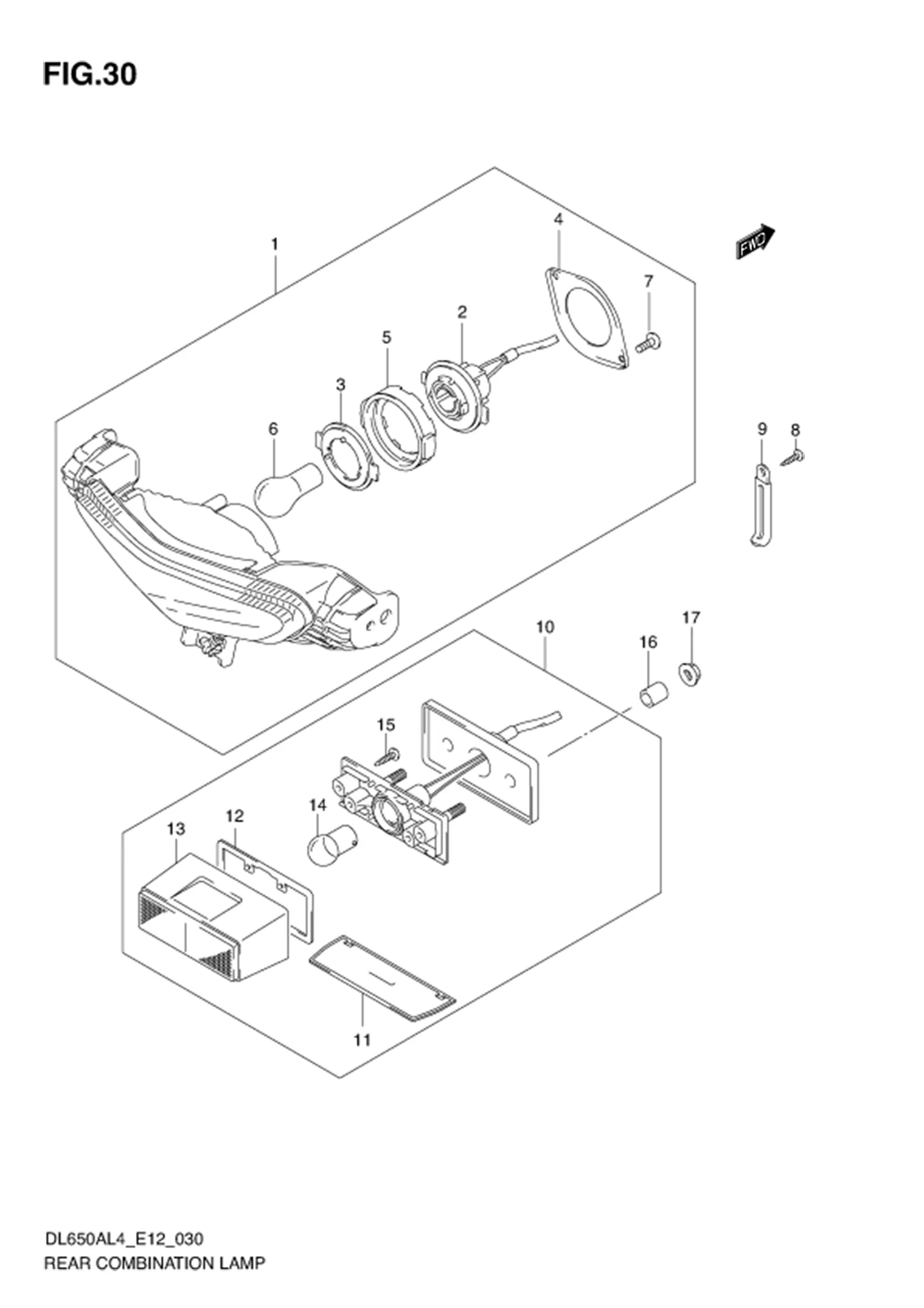 FIG.30 REAR COMBINATION LAMP 