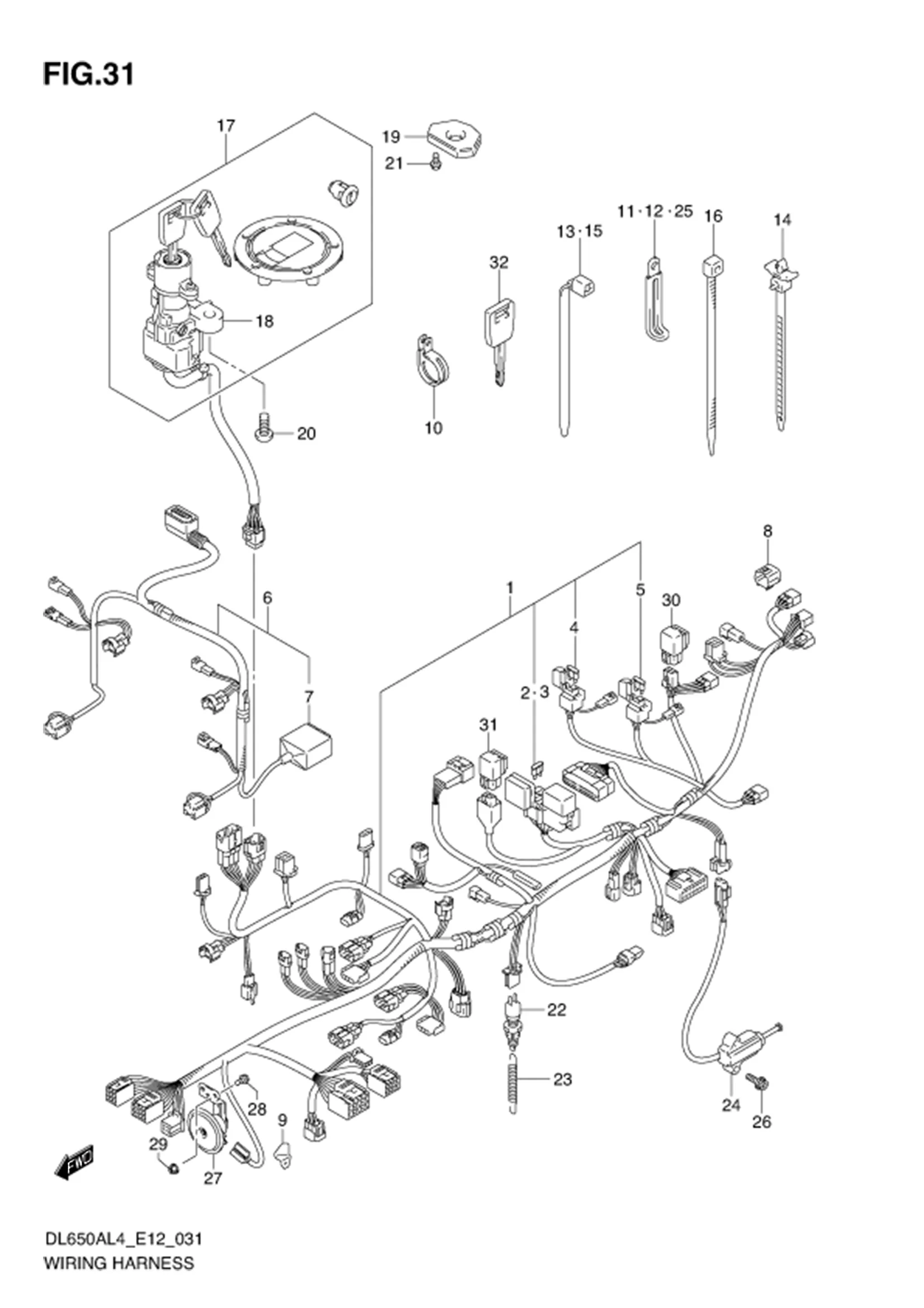 FIG.31 WIRING HARNESS 
