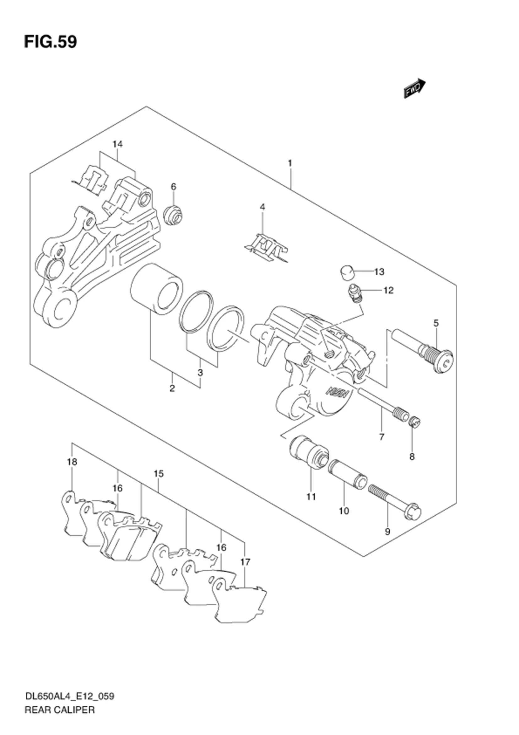 FIG.59 REAR CALIPER 