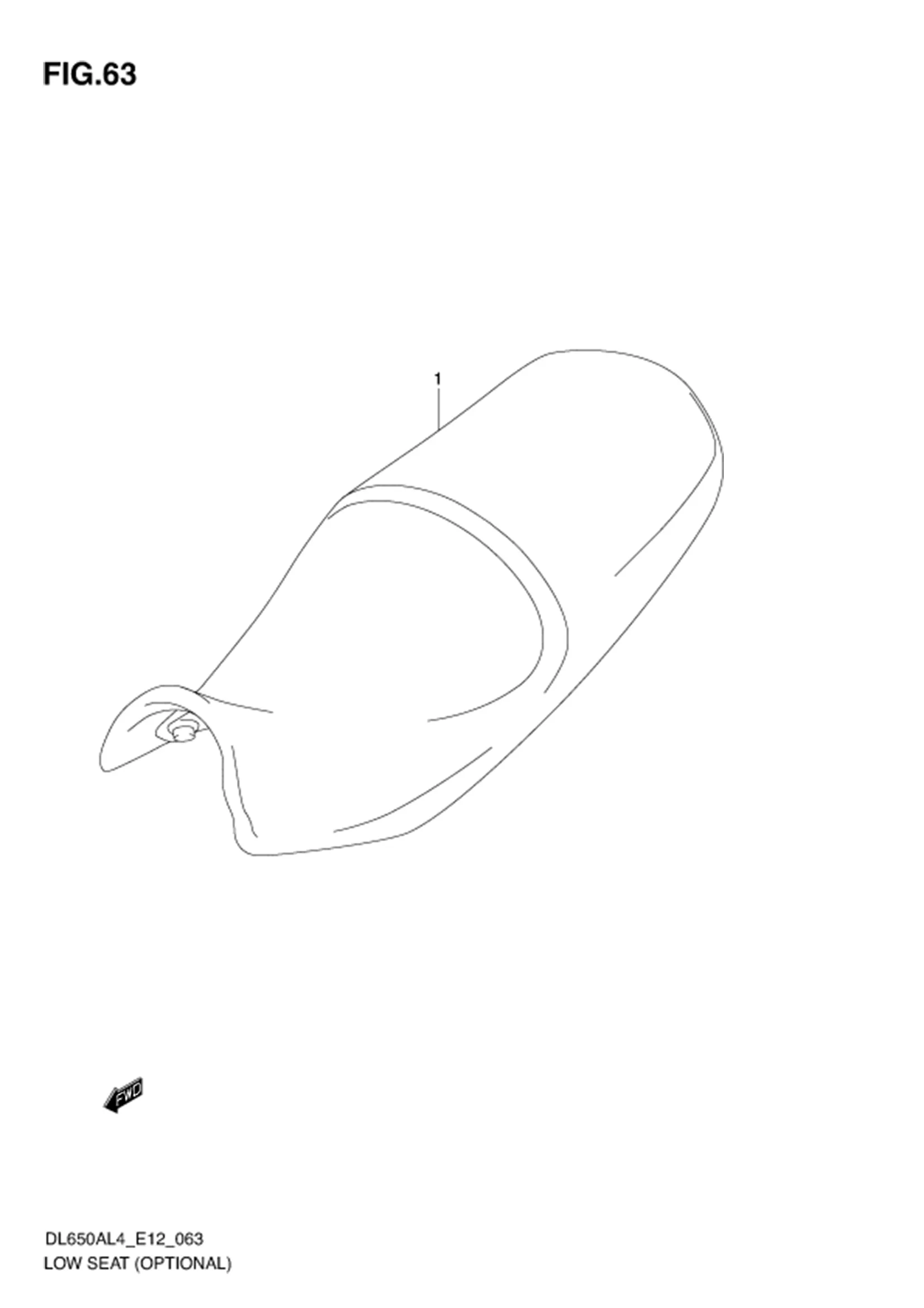 FIG.63 LOW SEAT (OPTIONAL) 