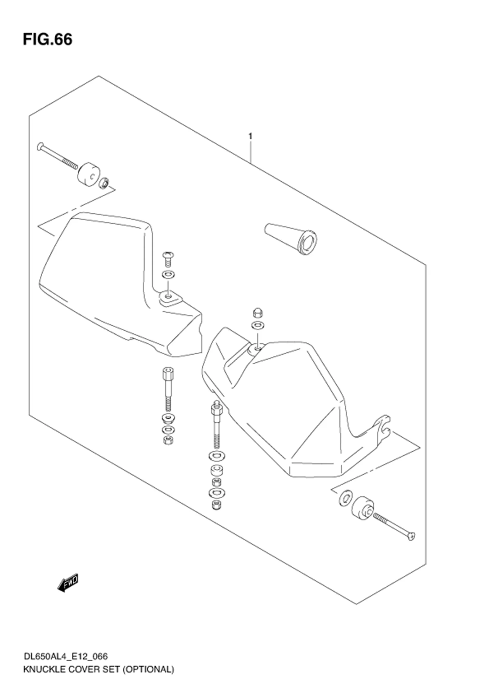 FIG.66 KNUCKLE COVER SET (OPTIONAL) 