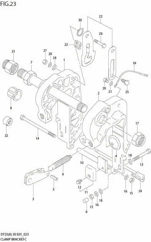 FIG 23  CLAMP BRACKET