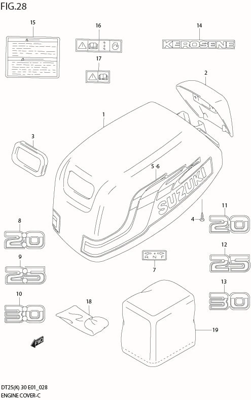 FIG 28  ENGINE COVER (MODEL:01)