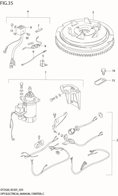 FIG 35  OPT:ELECTRICAL (MANUAL STARTER)