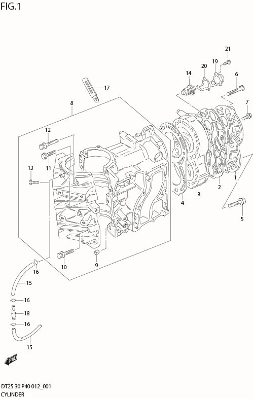 FIG 1   CYLINDER (DT25K P36)