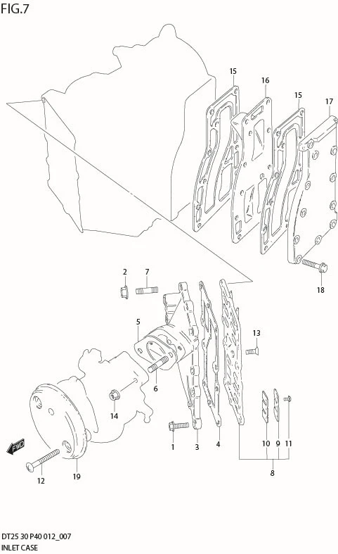 FIG 7   INLET CASE (DT25K P36)