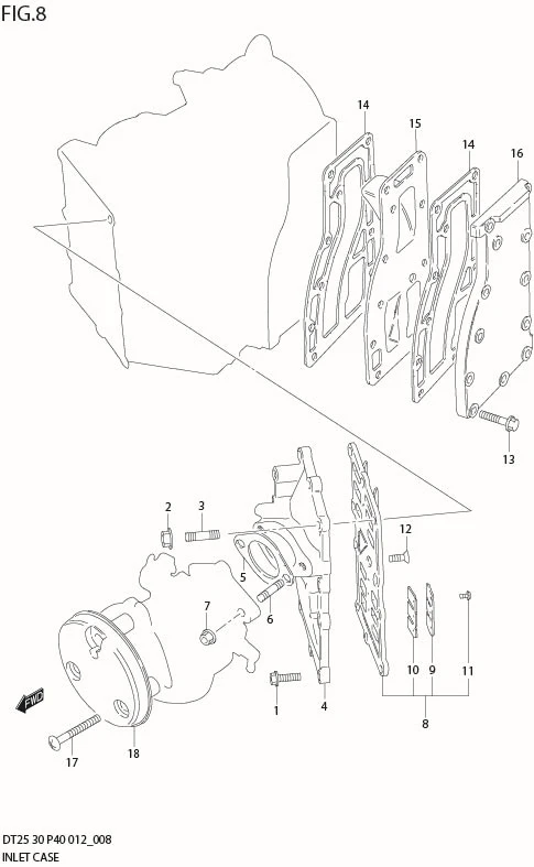 FIG 8   INLET CASE (DT30 P40)