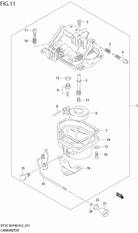 FIG 11  CARBURETOR (DT30 P40)