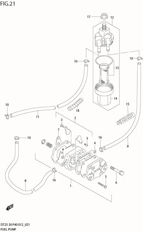 FIG 21  FUEL PUMP (DT30R P40)