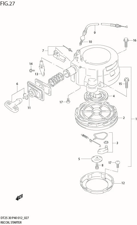 FIG 27  RECOIL STARTER (DT30R P40)